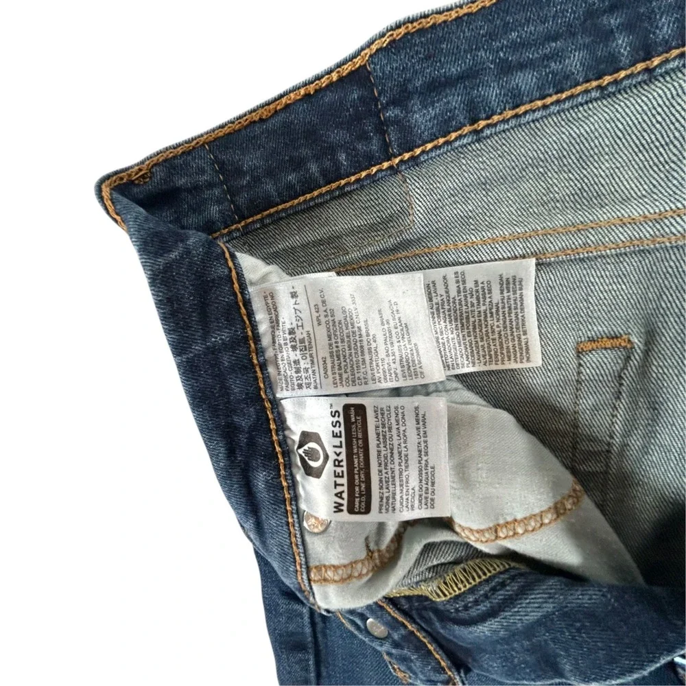Levis 510 Skinny Fit Jeans Mens 34x30 Blue Denim WaterLess Stretch